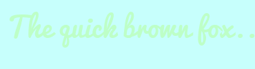Image with Font Color BDFFC7 and Background Color C7FFFC